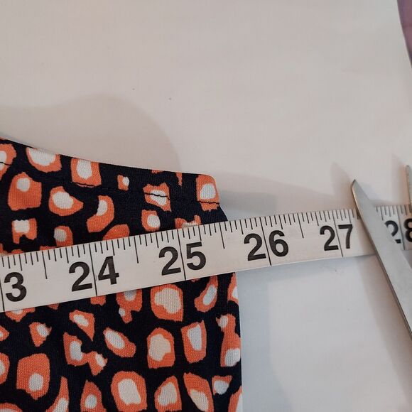 Ava Grace Dress Womens Plus Size 3X Stretch Sleeveless Flowy Black Orange - Picture 9 of 11